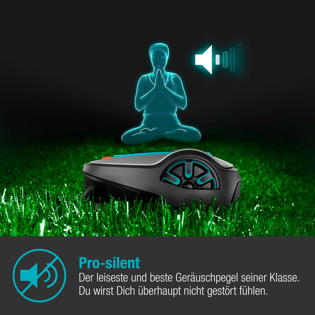 Gardena SILENO minimo robotmaaier, maaier geparkeerd