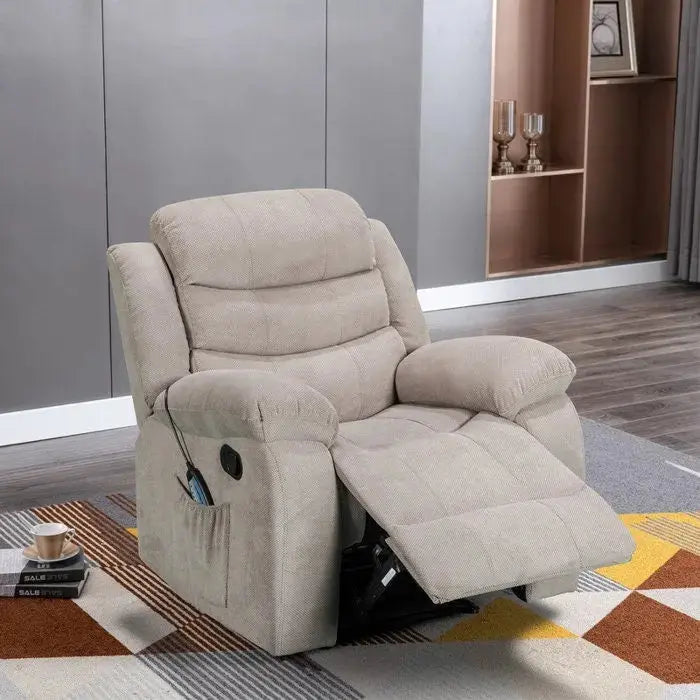 Fauteuil versteld in liggende relaxstand