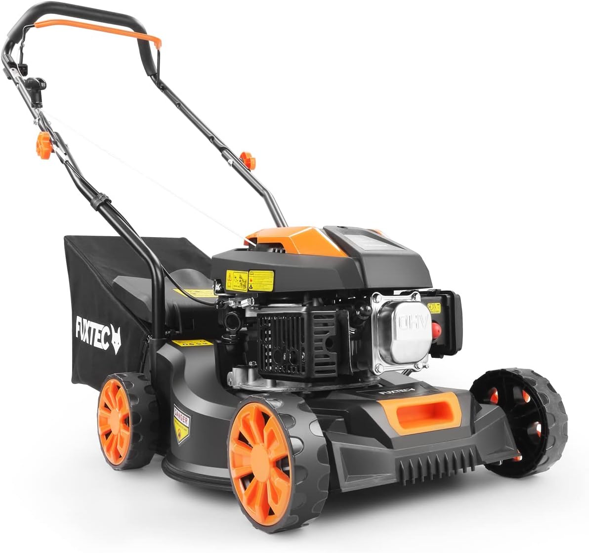 FUXTEC FX-RM4646ECO benzinegrasmaaier, compleet overzicht alle hoeken