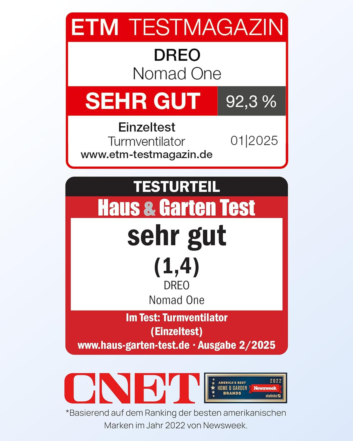 Dreo Smart 20dB Leiser Turmventilator – Hauptansicht 1/8