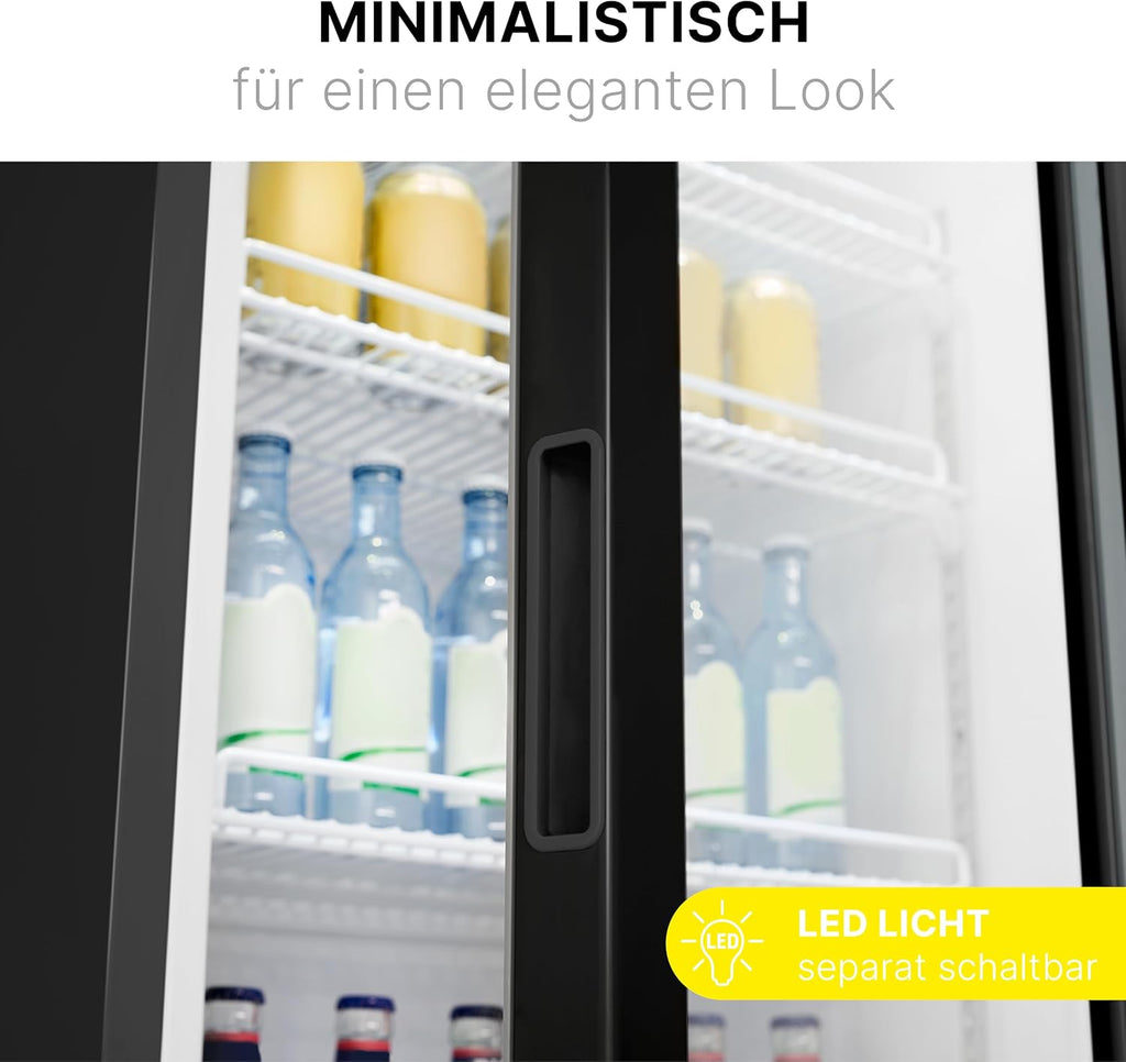 Produktbild: Bomann® Kühlschrank mit Glastür – Seitenansicht