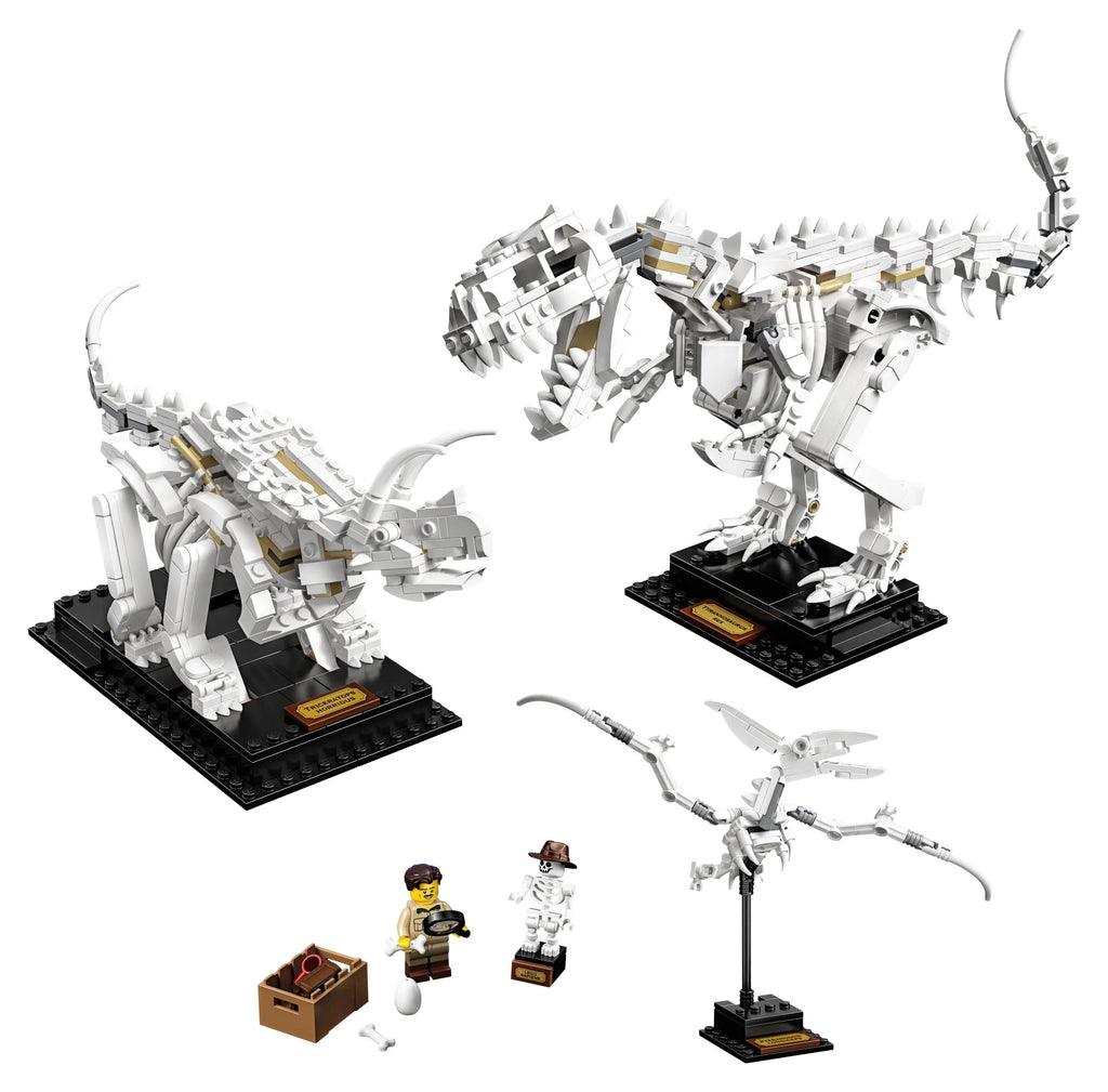 LEGO Ideas 21320 skelet van een Tyrannosaurus rex op standaard