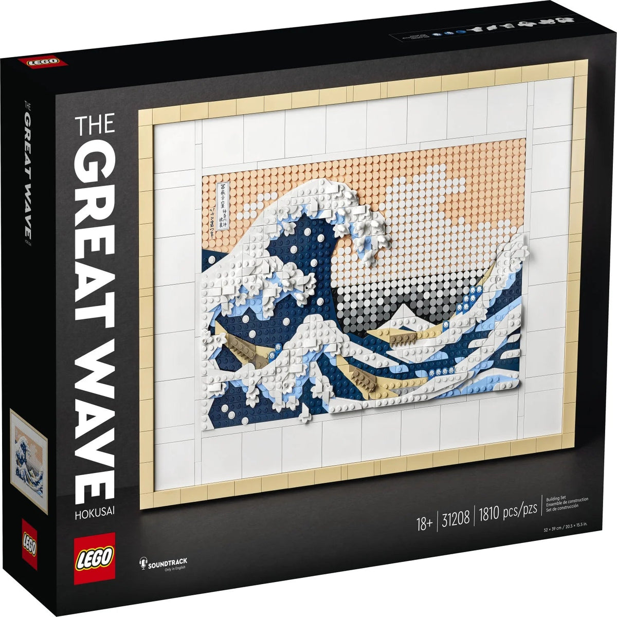 LEGO Art 31208 De Grote Golf, close-up van de bouwstenen