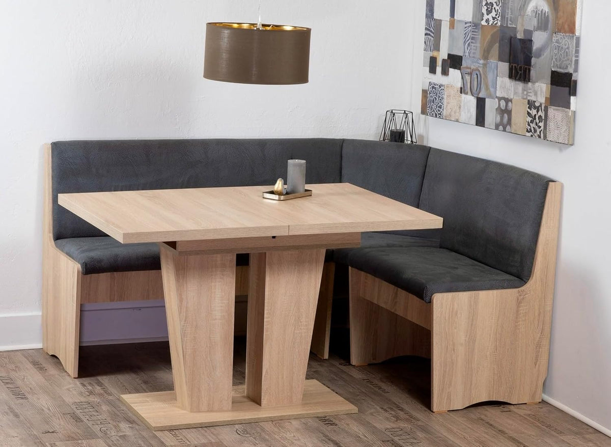 Ausziehbarer Tisch mit Einlegeplatte