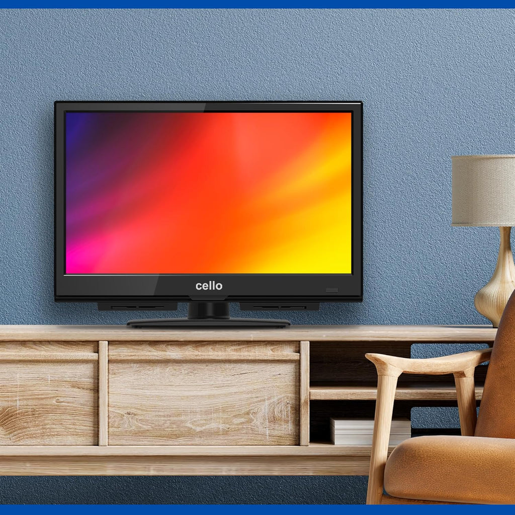 Cello C1624F 16" Full HD LED TV Integrierter -Player Triple Tuner DVB-T/T2-C-S/S2 HDMI USB 230V ?Pitch Perfect Sound“ für EIN einzigartiges Klangerlebnis
