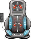 COMFIER Siège Massant Shiatsu avec Compression et Roulement - Masseur de Dos avec Chaleur, Chaise Massage de pétrissage pour Le Dos, Le Cou et Les épaules, Cadeau Papa Maman Femme Homme