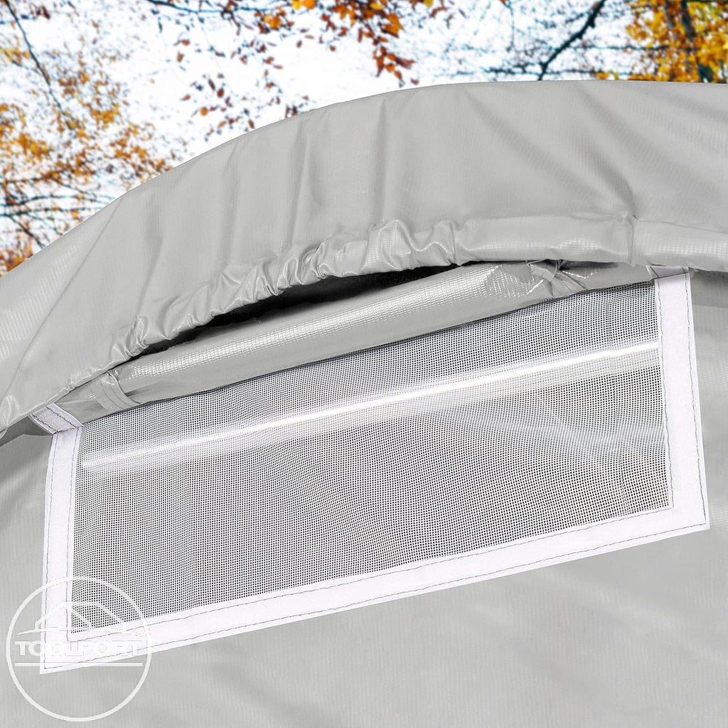 TOOLPORT Tente-Garage carport 3,3 x 4,8 m d'élevage abri agricole Tente de Stockage bache PVC 800 N Armature Solide Gris