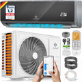 KESSER? Climatisation SET réversible - Climatiseur avec fonction WiFi/Application - Refroidissement A++/ Chauffage A+  Fluide réfrigérant R32 - écran LCD  Split 9000 BTU/h / 2600 Watt - Anthrazit