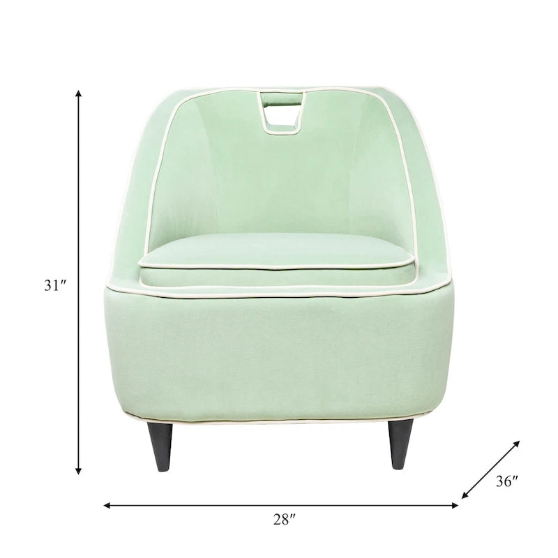 Sagebrook Home Modern Upholstered Two Toned Accent Chair - 28 x 30 x 31