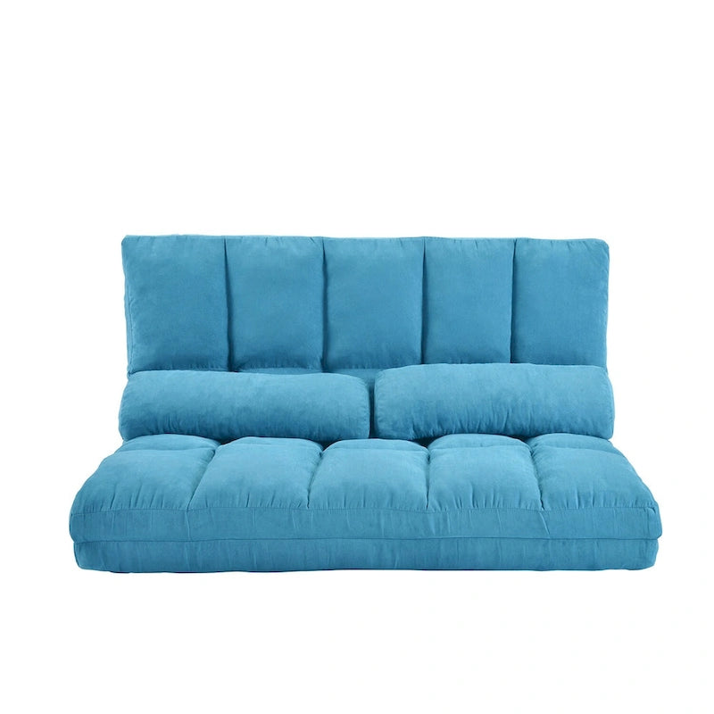 Chaise Lounge Sofa Floor Couch with Two Pillows