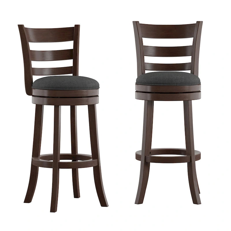 Rovinj Ladder Back 29H Swivel Bar Stool