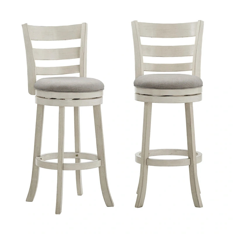 Rovinj Ladder Back 29H Swivel Bar Stool