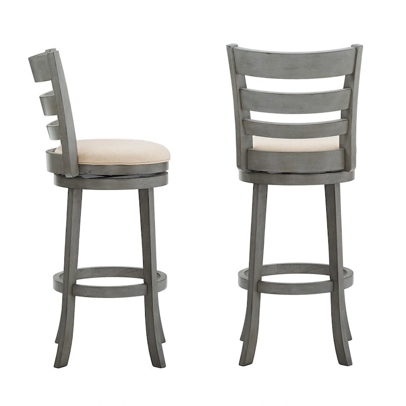 Rovinj Ladder Back 29H Swivel Bar Stool