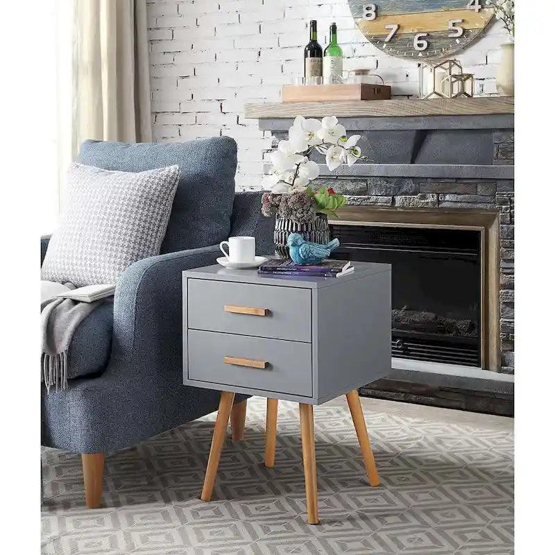Convenience Concepts Oslo 2 Drawer End Table