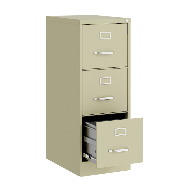 Hirsh 22-in Deep 3 Drawer, Letter Width, Vertical File Cabinet