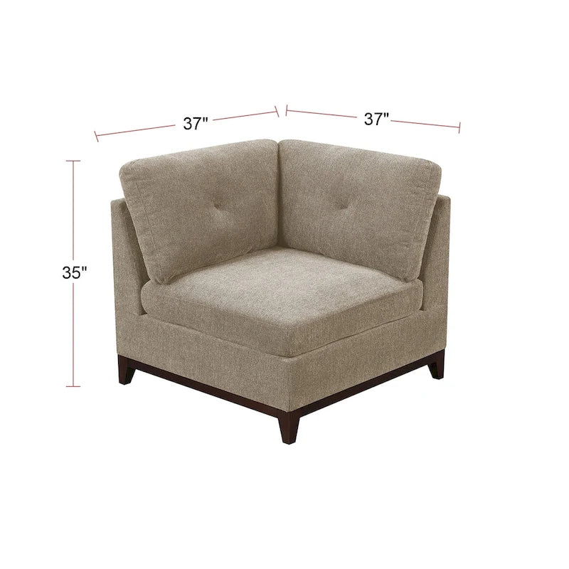 Camel Chenille Sectional Modular
