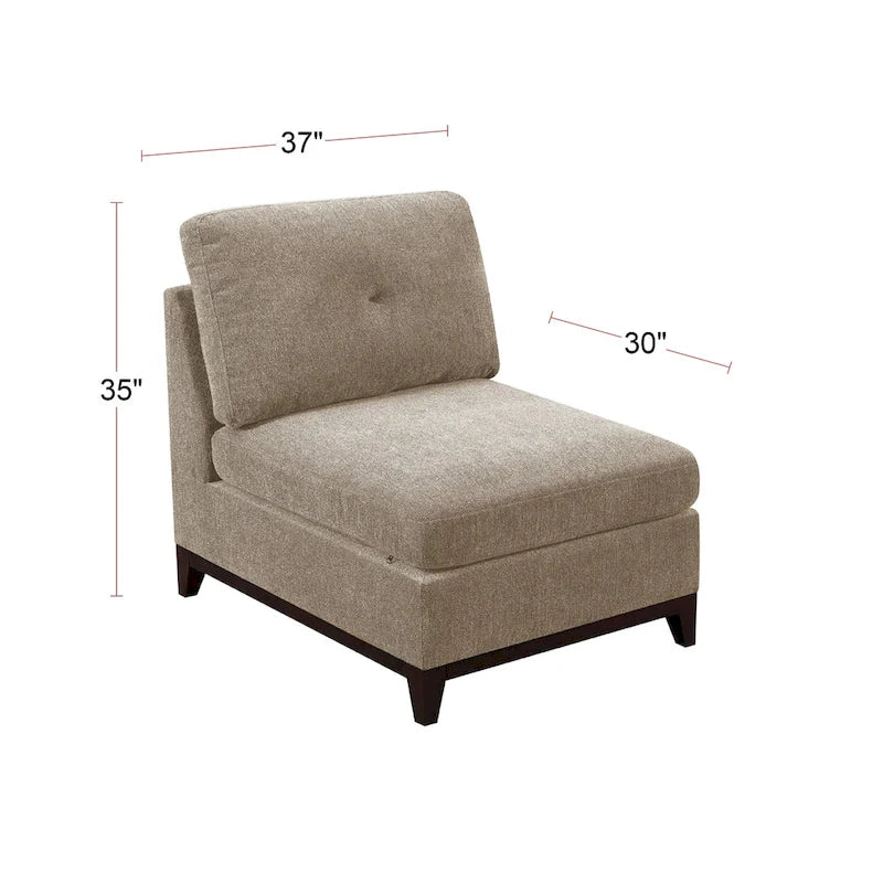 Camel Chenille Sectional Modular