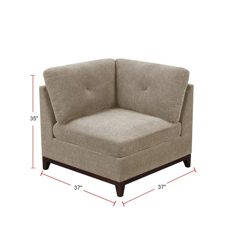 Camel Chenille Sectional Modular