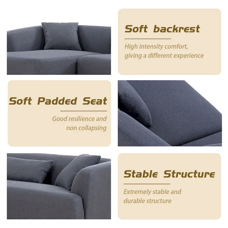 Williamspace 102 L Shape Sectional Sofa Couch