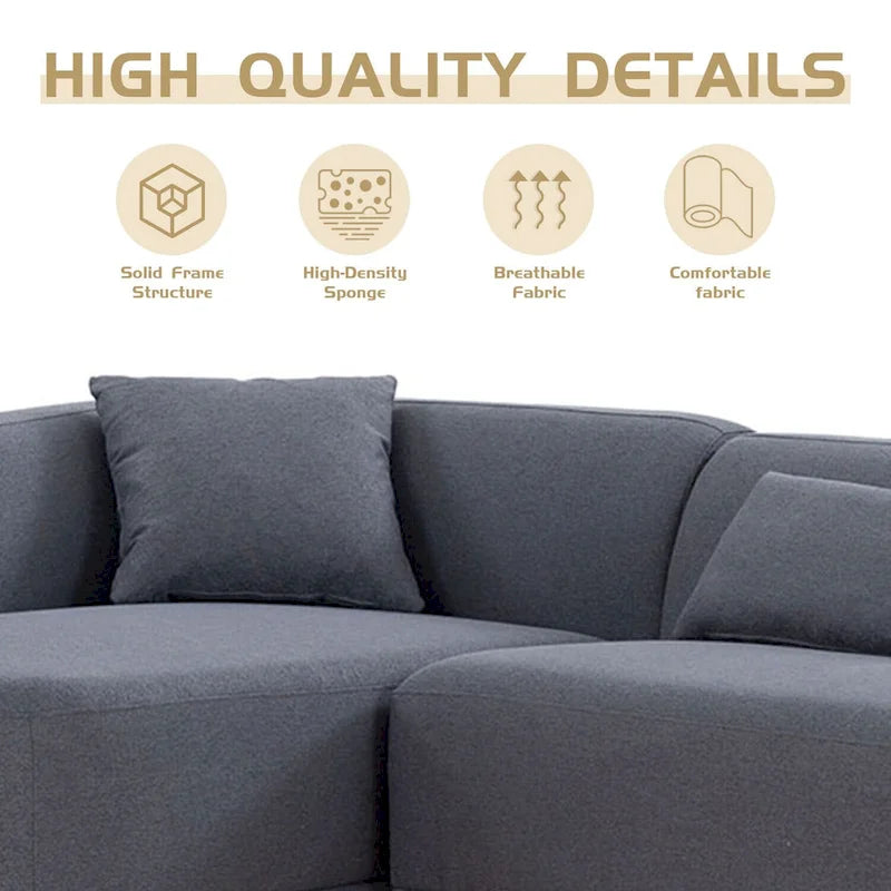 Williamspace 102 L Shape Sectional Sofa Couch