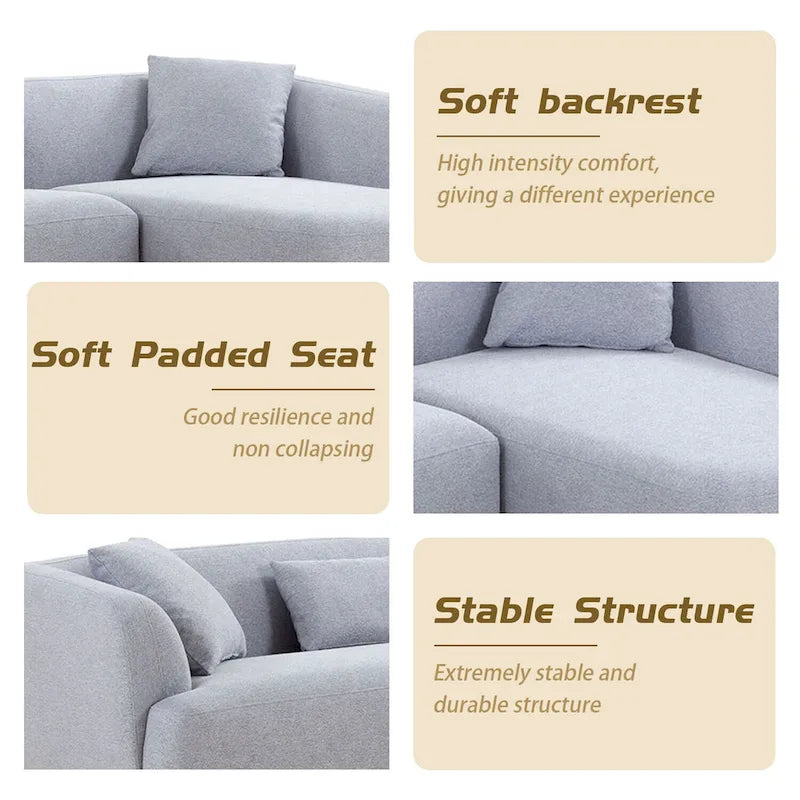 Williamspace 102 L Shape Sectional Sofa Couch