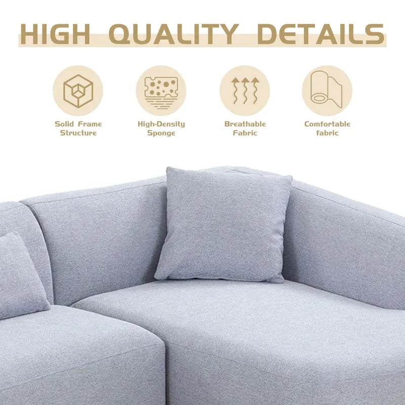 Williamspace 102 L Shape Sectional Sofa Couch
