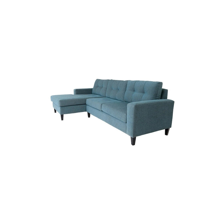 Coast to Coast Sofas Contemporary L Shaped Sectional Sofa Polyester Nylon Solid Wood Frame Upholstered