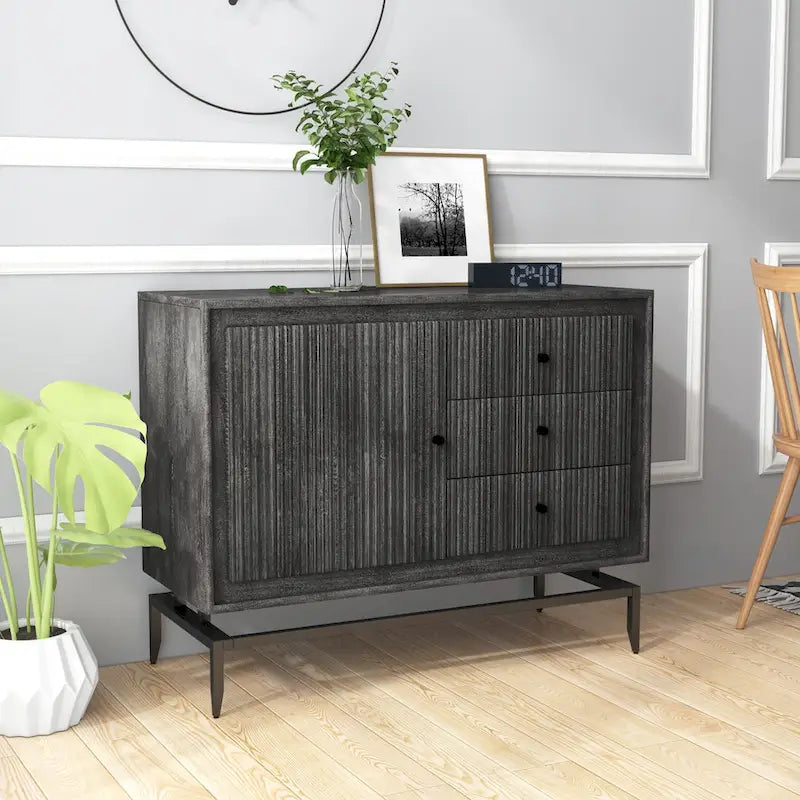 Camilo 3 Drawer Wood Accent Cabinet - 39.5 x 16 x 31