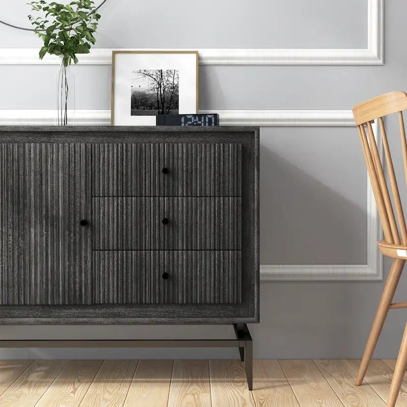 Camilo 3 Drawer Wood Accent Cabinet - 39.5 x 16 x 31