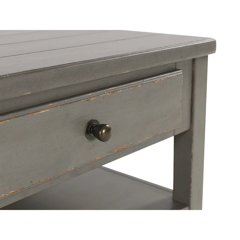 Signature Design by Ashley Charina Antique Gray Rectangular Coffee Table - 50W x 30D x 20H