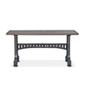 Sterling Cast Iron Table with Reclaimed Teak Top
