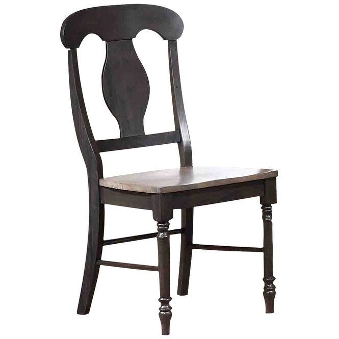 Double Transitional Pedestal Antiqued Grey Napoleon Back 7-Piece Set