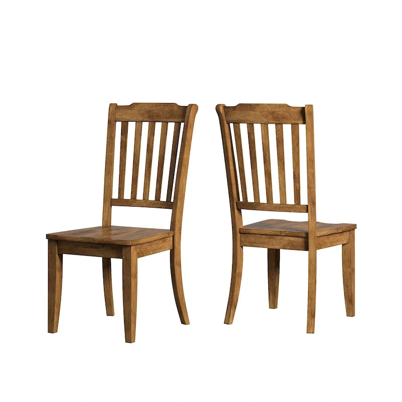Eleanor Black Farmhouse Trestle Base Slat Back 6-piece Dining Set by iNSPIRE Q Classic