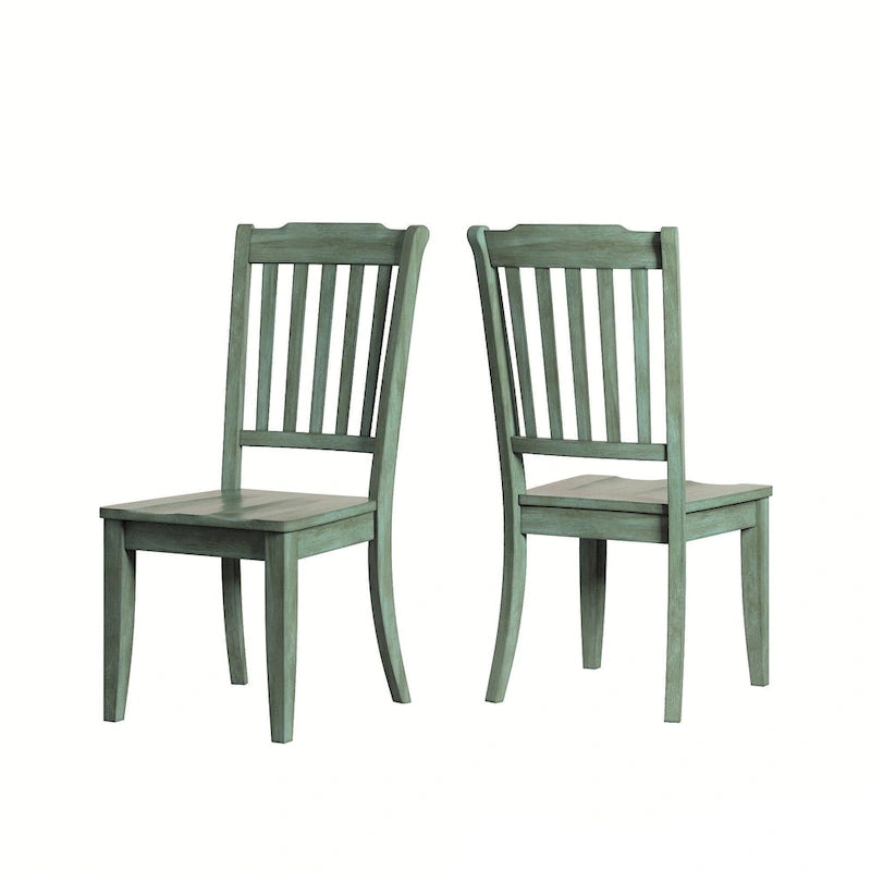Eleanor Black Farmhouse Trestle Base Slat Back 6-piece Dining Set by iNSPIRE Q Classic