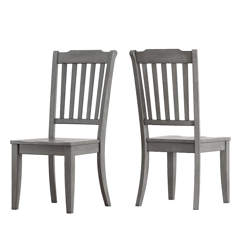 Eleanor Black Farmhouse Trestle Base Slat Back 6-piece Dining Set by iNSPIRE Q Classic