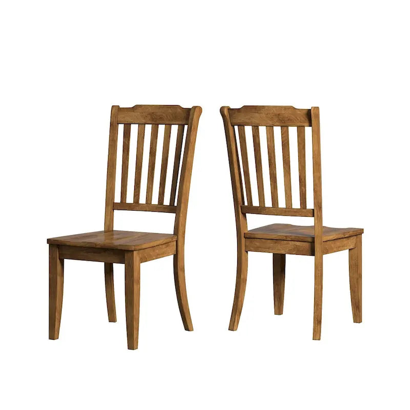 Eleanor Black Farmhouse Trestle Base Slat Back 6-piece Dining Set by iNSPIRE Q Classic