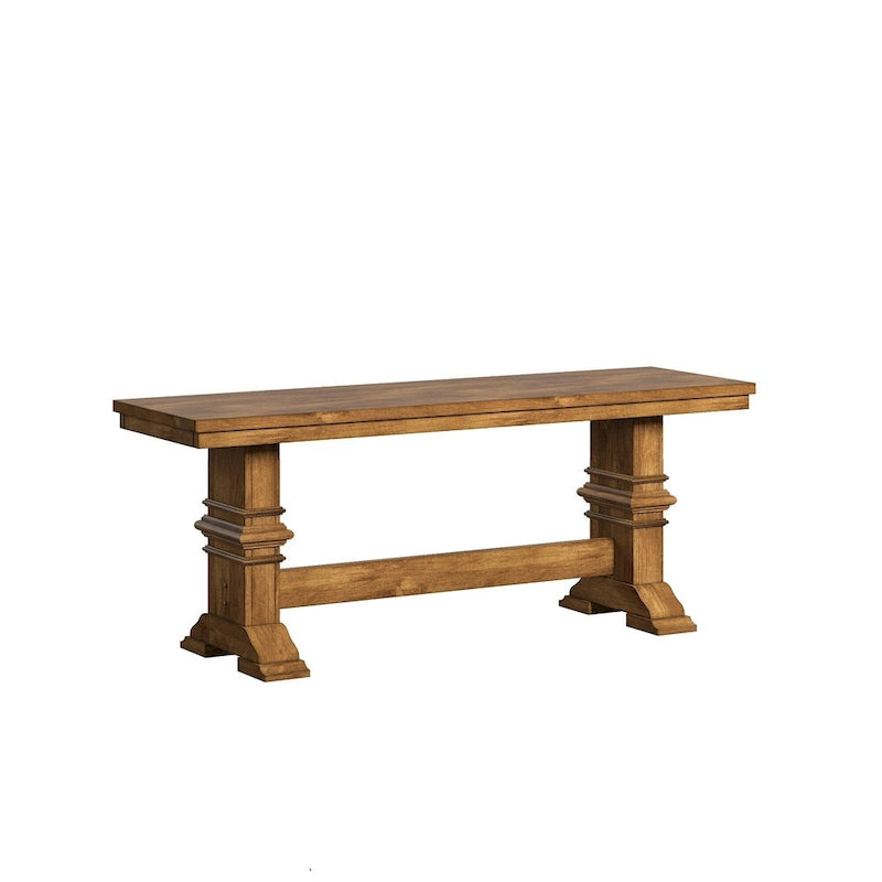 Eleanor Black Farmhouse Trestle Base Slat Back 6-piece Dining Set by iNSPIRE Q Classic