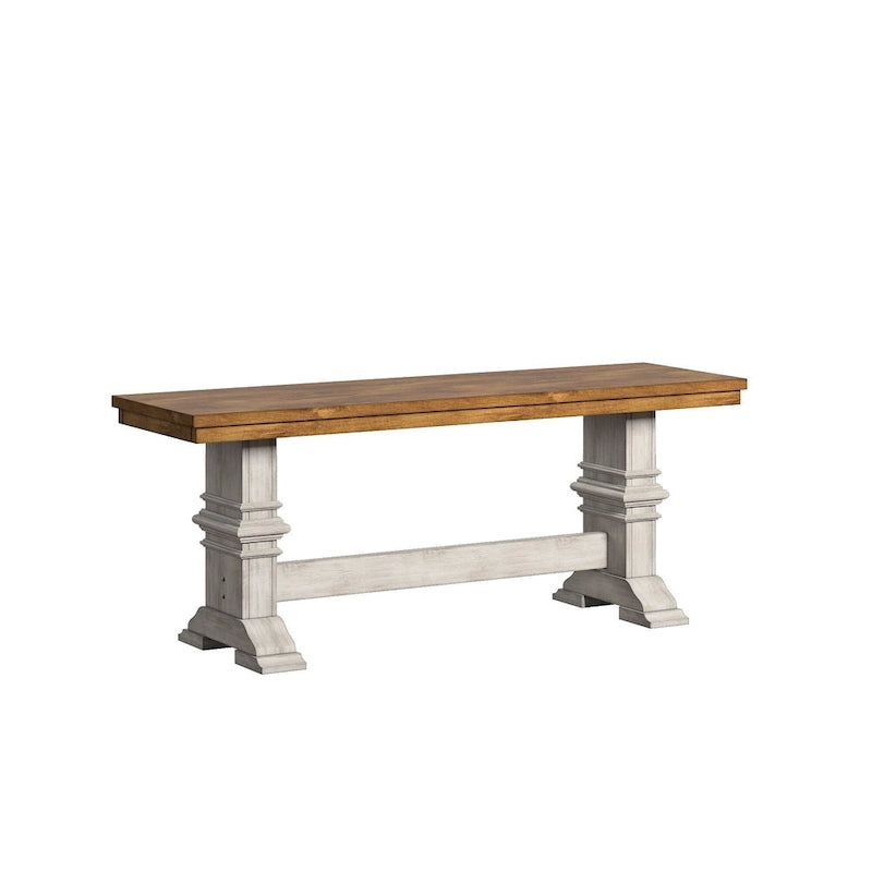 Eleanor Black Farmhouse Trestle Base Slat Back 6-piece Dining Set by iNSPIRE Q Classic