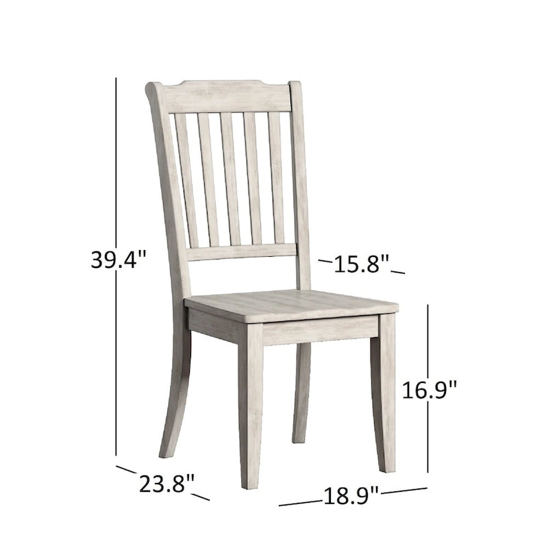Eleanor Black Farmhouse Trestle Base Slat Back 6-piece Dining Set by iNSPIRE Q Classic
