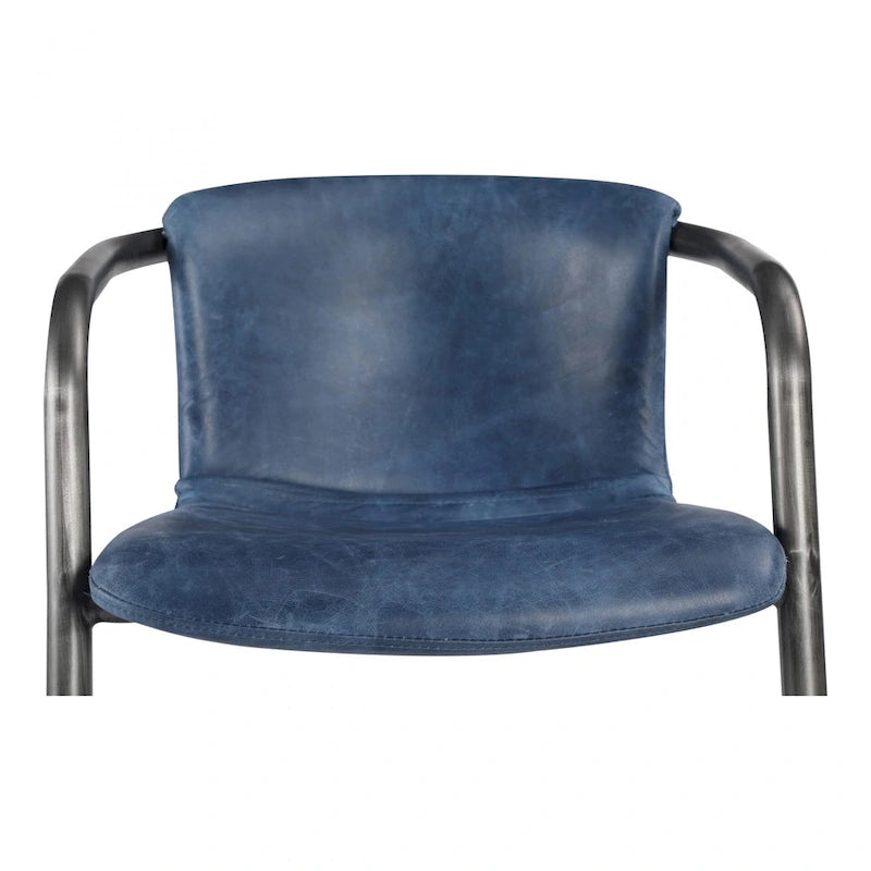 Macari Frita Modern Leather Dining Chairs, Set of 2