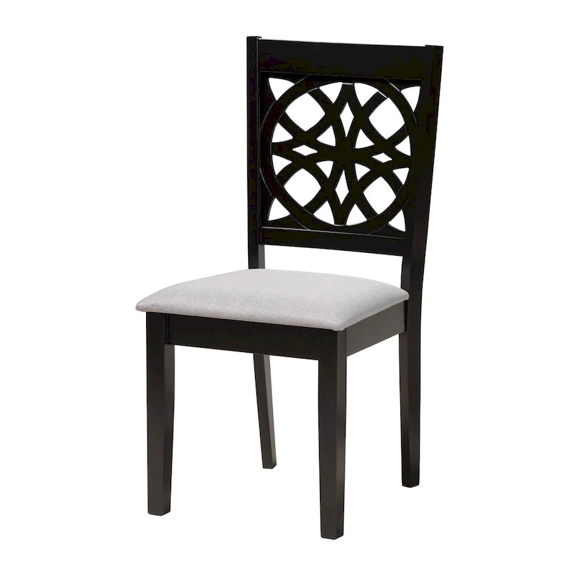 Abigail Modern styled Fabric and Wood Dining Set