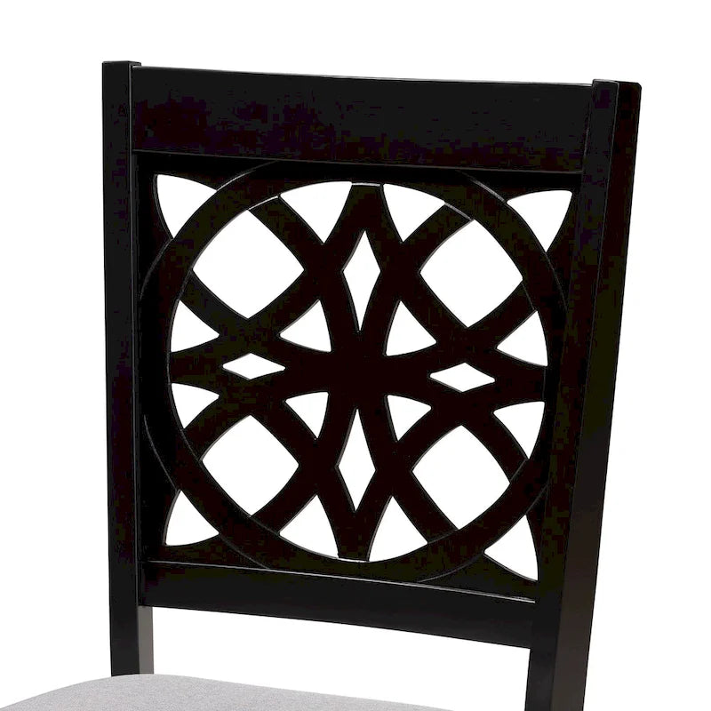 Abigail Modern styled Fabric and Wood Dining Set