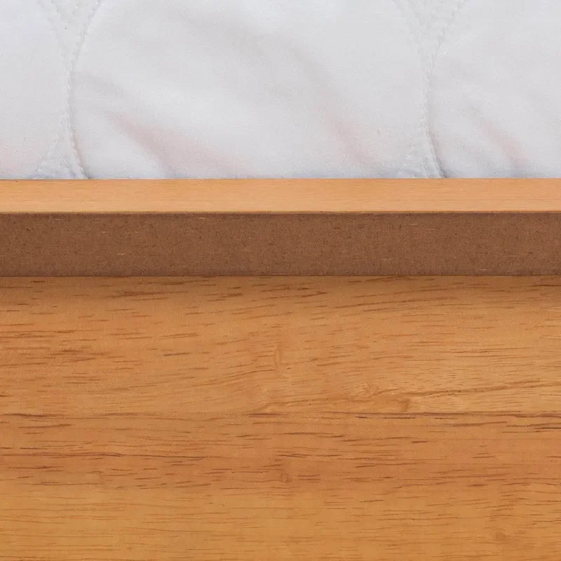Efren Mid-Century Modern Honey Oak Finished Wood Full Size Bed Frame