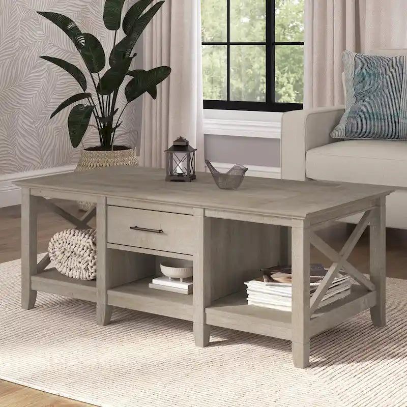 Key West Coffee Table with Storage by Bush Furniture