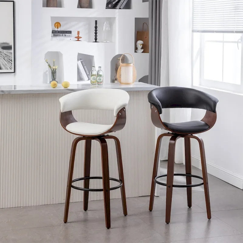 Lalit Padded Modern Bar Stool (Set of 2 Stools)
