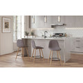 Carson Carrington Stone Natural Counter Stool - Set of 2