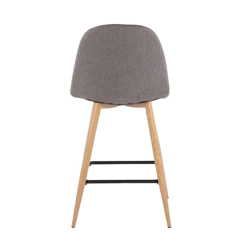 Carson Carrington Stone Natural Counter Stool - Set of 2