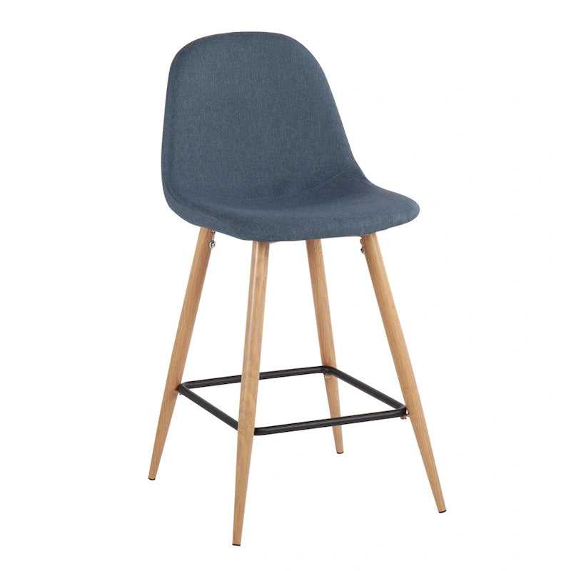Carson Carrington Stone Natural Counter Stool - Set of 2