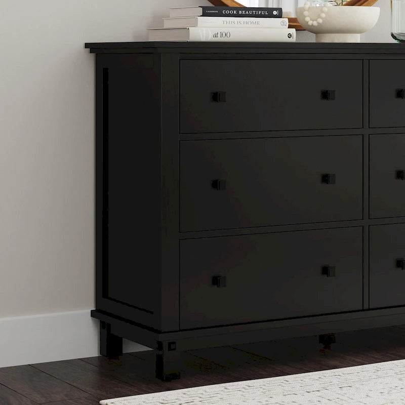 Oak Park Black Wood Dresser