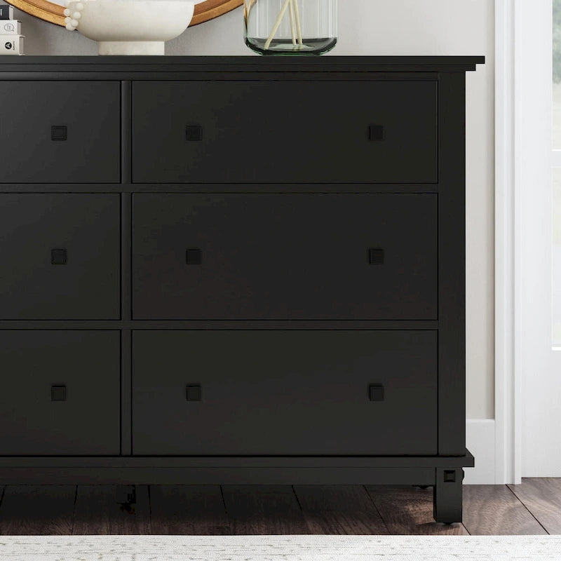 Oak Park Black Wood Dresser